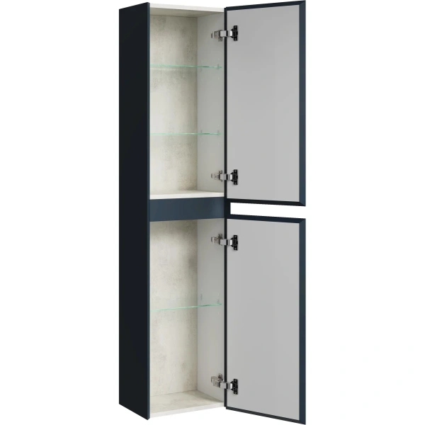 Пенал подвесной 35 см Aqwella Geometria GE0535GRM серый 