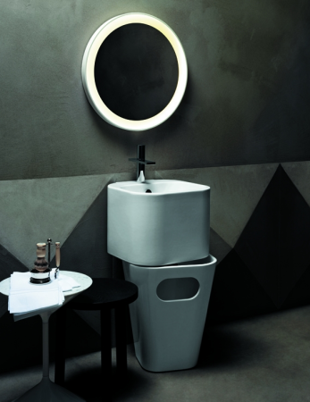 Раковина подвесная с бельевой корзиной(44х43) Azzurra Tandem TALP04443T0M/(ULI200/1 bi)*1