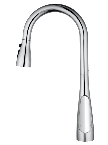 Смеситель для кухни с выдвижным изливом WONZON & WOGHAND, хром WW-121E201B-CR