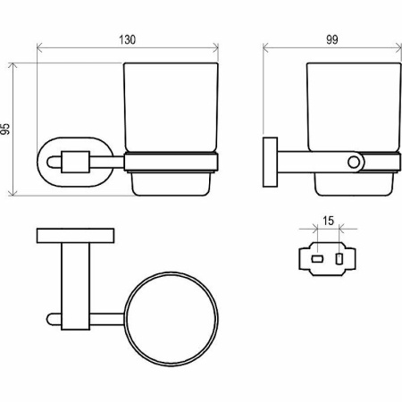 Набор аксессуаров Ravak Chrome 70508025