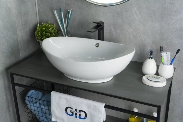 Раковина накладная (60х37) Gid N9019