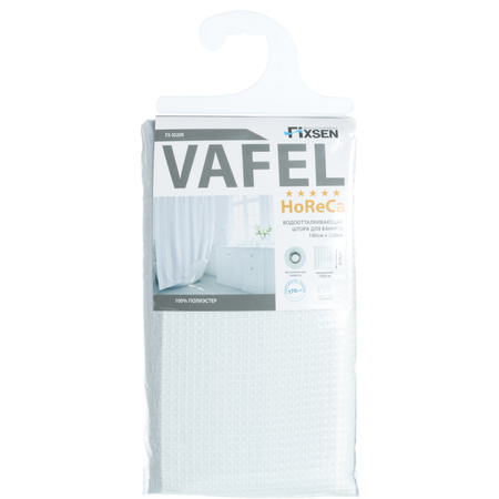 Шторка для ванной Fixsen Vafel серая FX-5020K