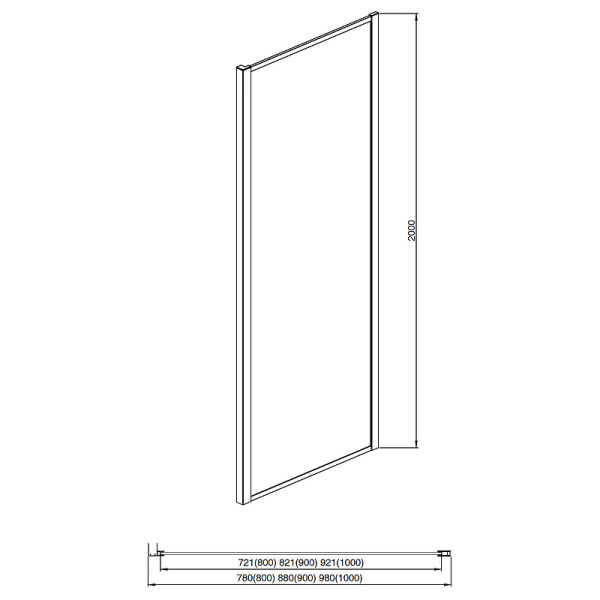 Душевая стенка Aquatek 90 AQNAA6310-90
