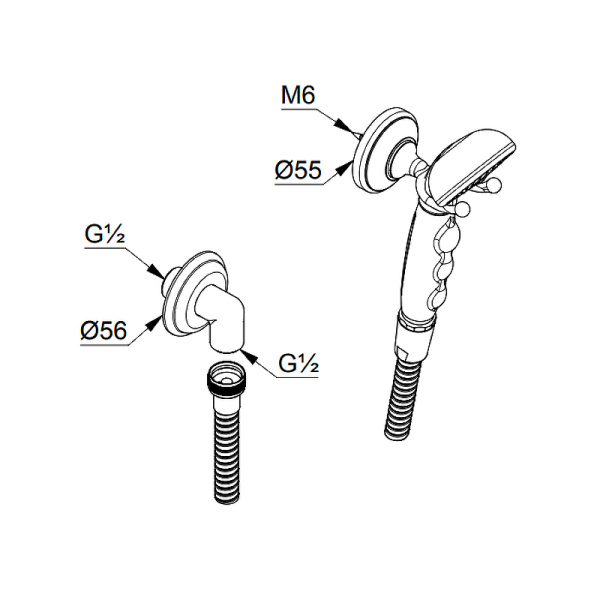 Душевой набор Kludi Adlon/1926 2710545