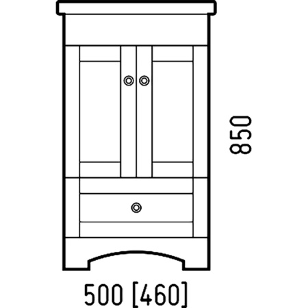 Тумба напольная Corozo Техас 50 SD-00000994
