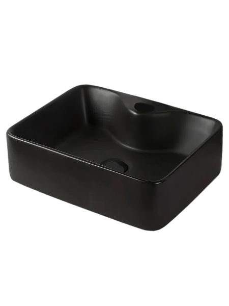 Тумба с раковиной подвесная 70 см, Orange Line Li-70TubMDF+B01-475MB черный