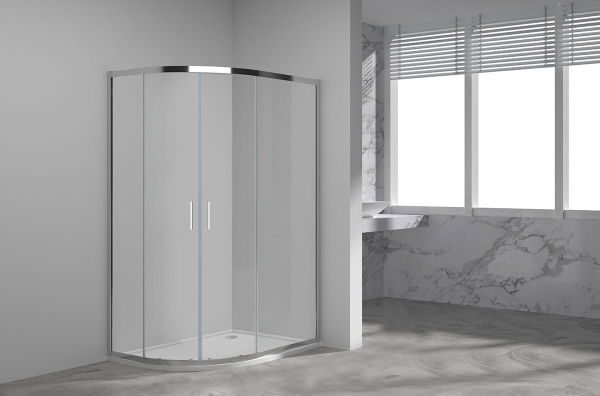 Душевой уголок Vincea  Garda VSJ-1G129CL (120х90)  хром, стекло прозрачное