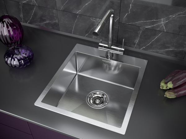 Кухонная мойка Paulmark Neckar PM804551-BS брашированная нерж. сталь