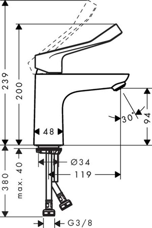 Смеситель для раковины Hansgrohe Focus 31915000