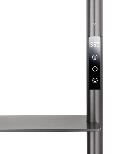 Полотенцесушитель электрический WONZON & WOGHAND DÜSSELDORF, темный графит WW-A203-GM Полотенцесушитель электрический WONZON & WOGHAND DÜSSELDORF, темный графит WW-A203-GM