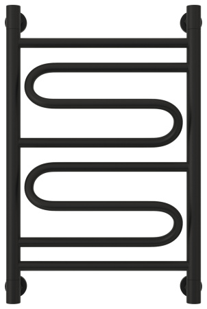 Полотенцесушитель Водяной Сунержа Элегия + (60х40) Матовый Черный 31-0205-6040