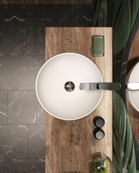 Столешница Cersanit WOOD из керамогранита Spirit 80x45x2 орех матовый 64188