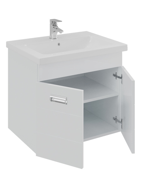 Тумба с раковиной Orange Таис TP2-TUW+RA подвесная, белый