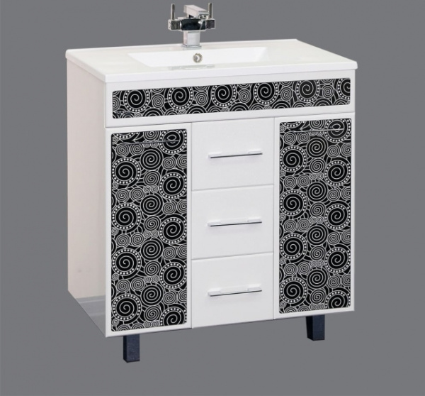 Тумба Misty Брида 90 с 3 ящ. + раковина