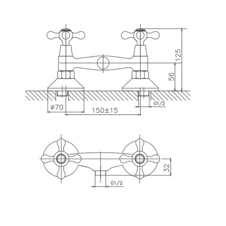Смеситель для душа Cron CN2008