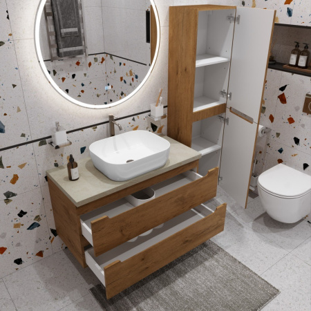 Тумба с раковиной BelBagno ETNA100RN-KEPMCO-1302-SET