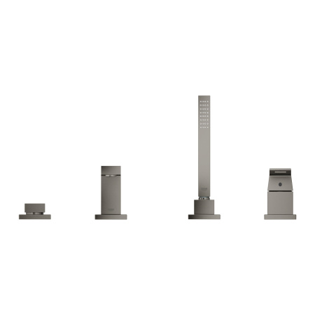 Смеситель для ванны набортный Grohe Eurocube 19897 DC1 (19897DC1) суперсталь