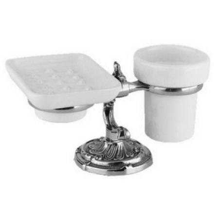 Стакан и мыльница Art&Max AM-1789-Cr