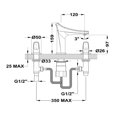 Смеситель для раковины Teka Sense 914310200 хром