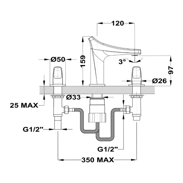 Смеситель для раковины Teka Sense 914310200 хром