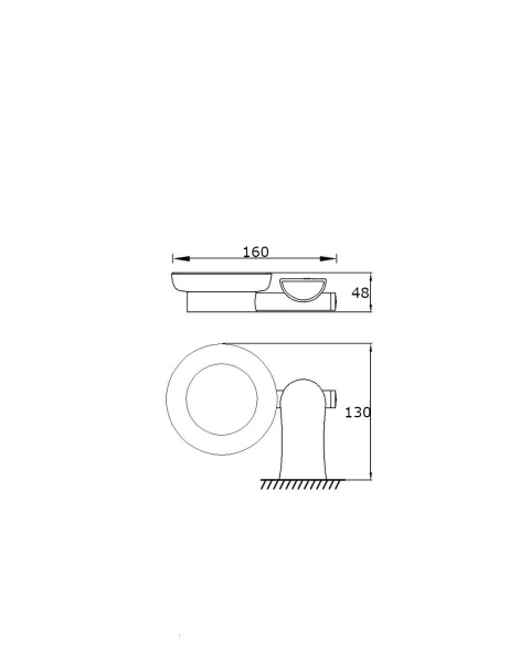 Мыльница керамическая RUSH Luson LU16411