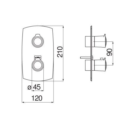 Смеситель для душа Nobili Sofi SI98102BR
