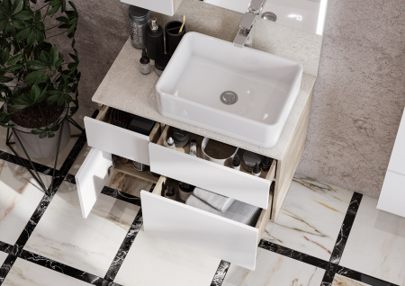 Тумба с раковиной Aquaton Мишель 80 1A2445K0MIDU0