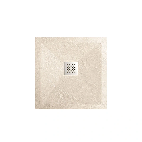 Душевой поддон из искусственного камня (90х90) Vincea VST-4SR9090C, бежевый