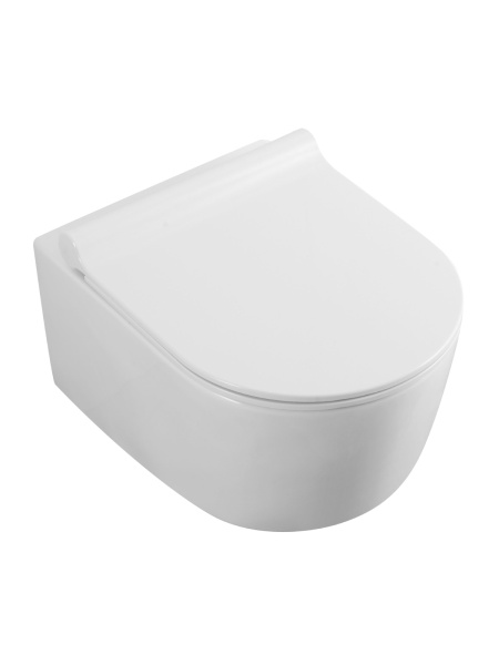 Унитаз подвесной безободковый Agger AT05100  сиденье с микролифтом