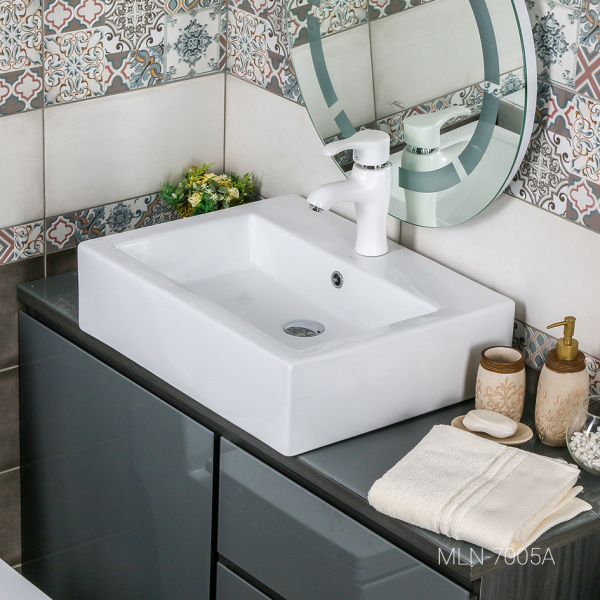 Раковина накладная (57х45,5) Melana 7005A-805