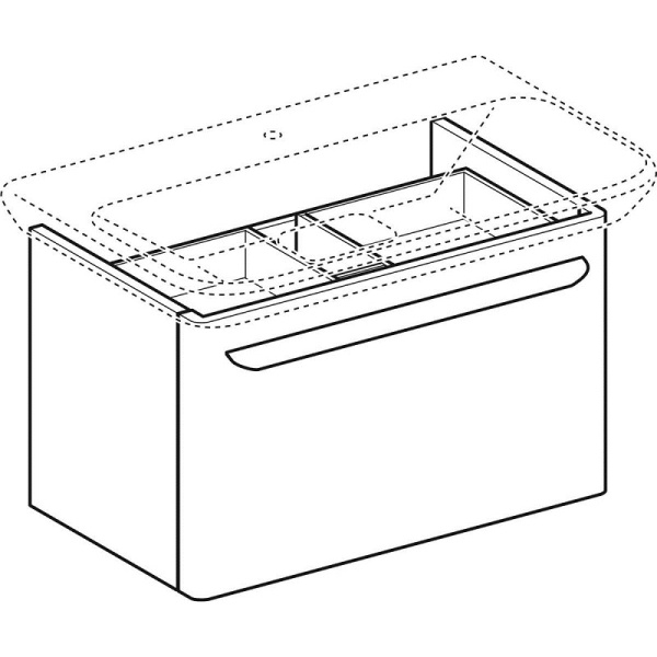 Тумба под раковину Geberit myDay Y824081000+125480600