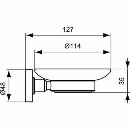 Мыльница с держателем Ideal Standard IOM A9123AA