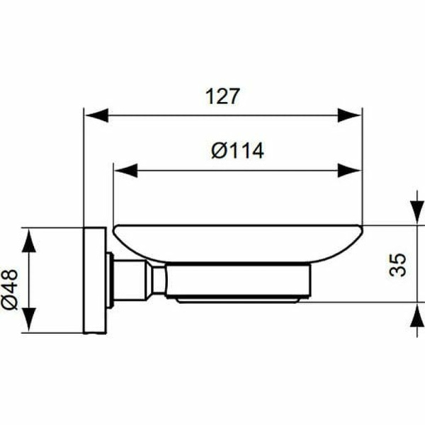 Мыльница с держателем Ideal Standard IOM A9123AA Мыльница с держателем Ideal Standard IOM A9123AA