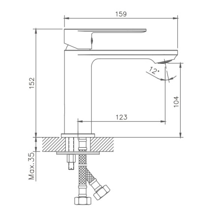 Смеситель для раковины Haiba HB10590