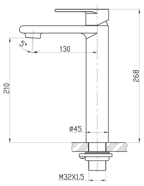 Смеситель для раковины BelBagno NOVA NOV-LMC-IN
