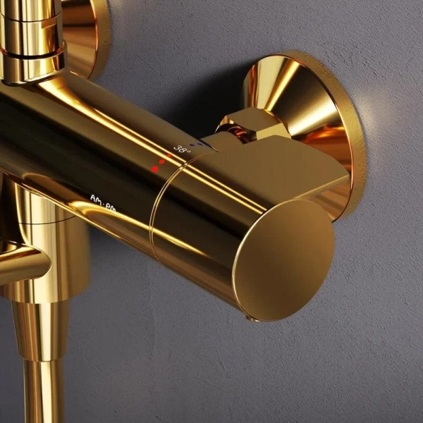Душевая система с изливом AM.PM X-Joy F0785A500 золото