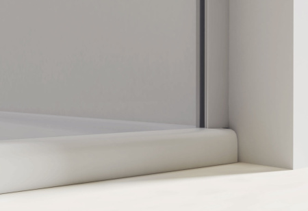 Душевая дверь Vincea Extra VDP-1E1011CLB, (110х200) черный, стекло прозрачное