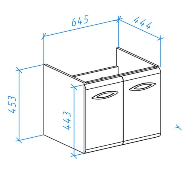 Тумба под раковину Bellezza Джела 70 4639811540014