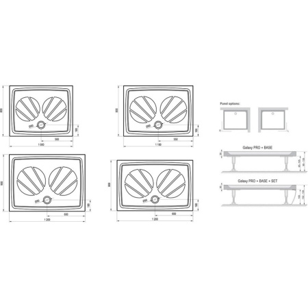 Душевой поддон Ravak Gigant Pro XA03G701010