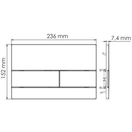 Инсталляция для унитаза WasserKraft Glan 66 66TLT.010.ME.WH.WH04