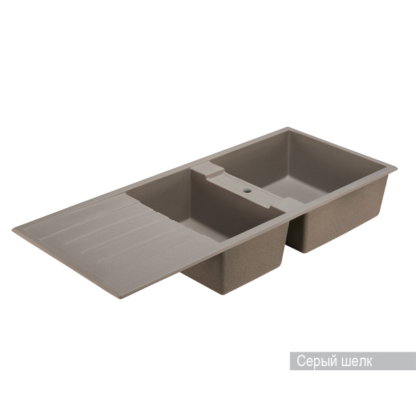 Кухонная мойка Aquaton Торина 1A712032TR250 серый шелк