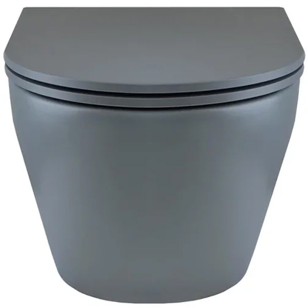 Унитаз подвесной безободковый Bronze de Luxe Scandi 3006-GM с сиденьем