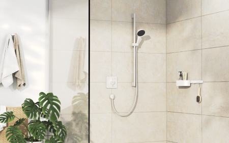 Смеситель для душа Hansgrohe DuoTurn Q 75614700 белый матовый