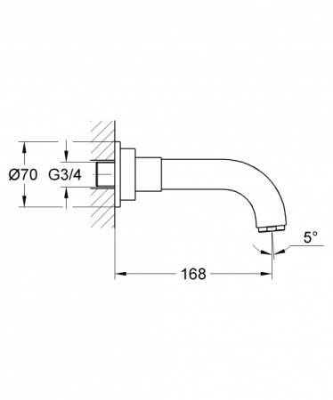 Излив для ванны GROHE Atrio 14139000