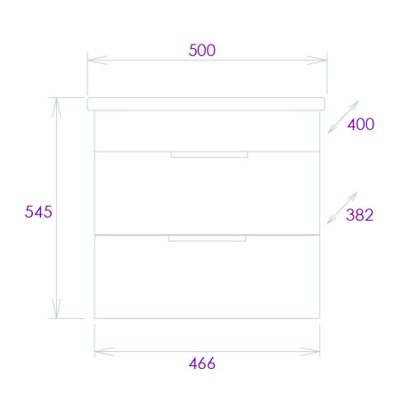 Тумба под раковину подвесная Onika Легран 50 105031