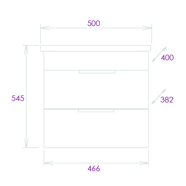Тумба под раковину подвесная Onika Легран 50 105031