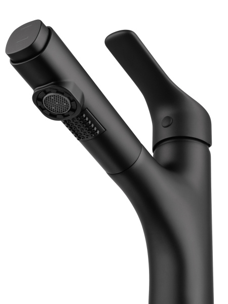 Смеситель для раковины с выдвижным изливом WONZON & WOGHAND, черный матовый WW-AE4151-MB Смеситель для раковины с выдвижным изливом WONZON & WOGHAND, черный матовый WW-AE4151-MB