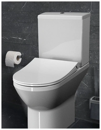 Напольный унитаз Vitra Integra Round безободковый 9833B003-7206