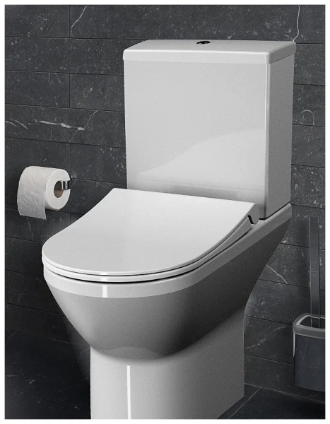 Напольный унитаз Vitra Integra Round безободковый 9833B003-7206