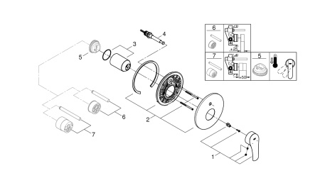 Смеситель для ванны Grohe Eurosmart 19450 003 (19450003) хром